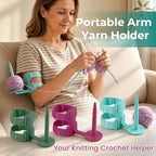 🧶 Kannettava käsivarsilankapidike neulontaan & virkkaukseen ✨3 % alennuskuponkikoodi: VAL3