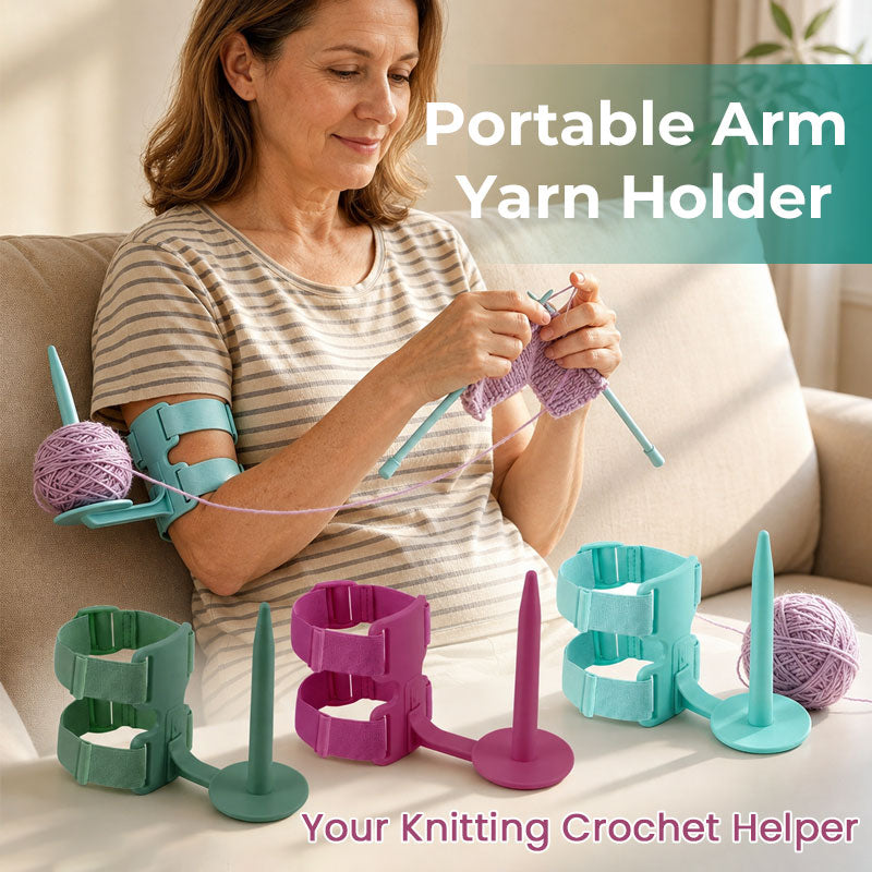 🧶 Kannettava käsivarsilankapidike neulontaan & virkkaukseen ✨3 % alennuskuponkikoodi: VAL3