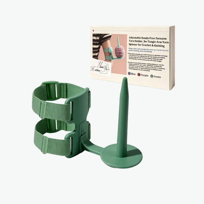 🧶 Kannettava käsivarsilankapidike neulontaan & virkkaukseen – lavioxen