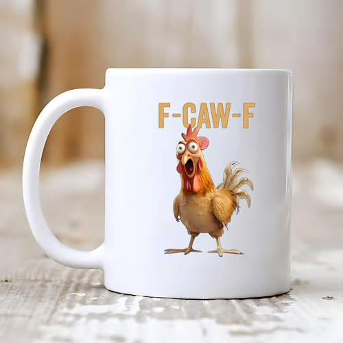 🏆55% rabatt⚡ Över 50 000 sålda! Nästan slut-💥F-Caw-F Rolig kycklingmugg