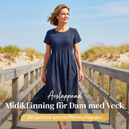 👗 50% ALE! ✨ Naisten laskostettu mekko lyhyillä hihoilla ja taskuilla – puuvilla-pellavasekoitetta, mukava ja täydellinen kesään ☀️