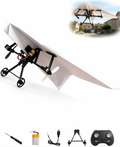 Up RC -paperilentokonepaketti gyroskooppivakaimella - DIY-sähköinen kauko-ohjattava lentokone kaksoispotkureilla, helppo taitto lentävä STEM-lelu