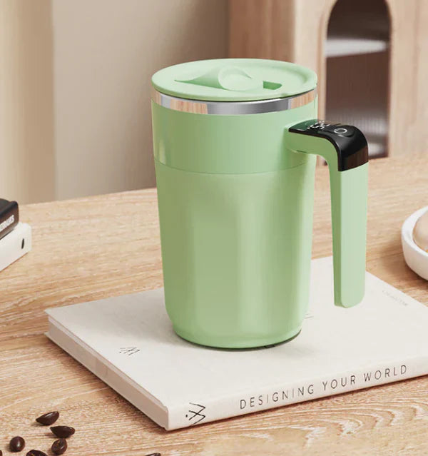💥☕ Set med uppladdningsbara, automatiska, magnetiska omrörare för kaffe
