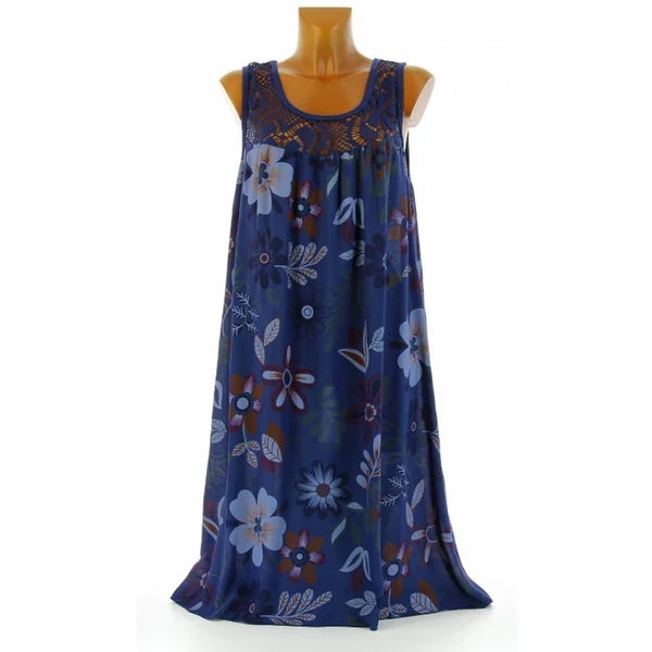 💕Naisten elegantti hihaton kukkakuvioinen mekko✨3 % alennuskuponkikoodi: VAL3