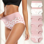 🔥❤️Women's Cotton Panties - 6 Pack Cute Love Print Briefs with Stretchy Waistband & Double Layer Crotch Soft Breathable Underwear for Everyday Wear🩲
