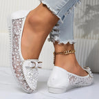 Ladies Elegant Lace Breathable Sandals
