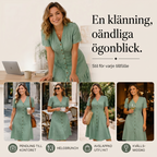 ✨ Elegantti pitsinen midimekko – V-pääntie, puhvihihat ja röyhelöhelma ✨✨3 % alennuskuponkikoodi: VAL3