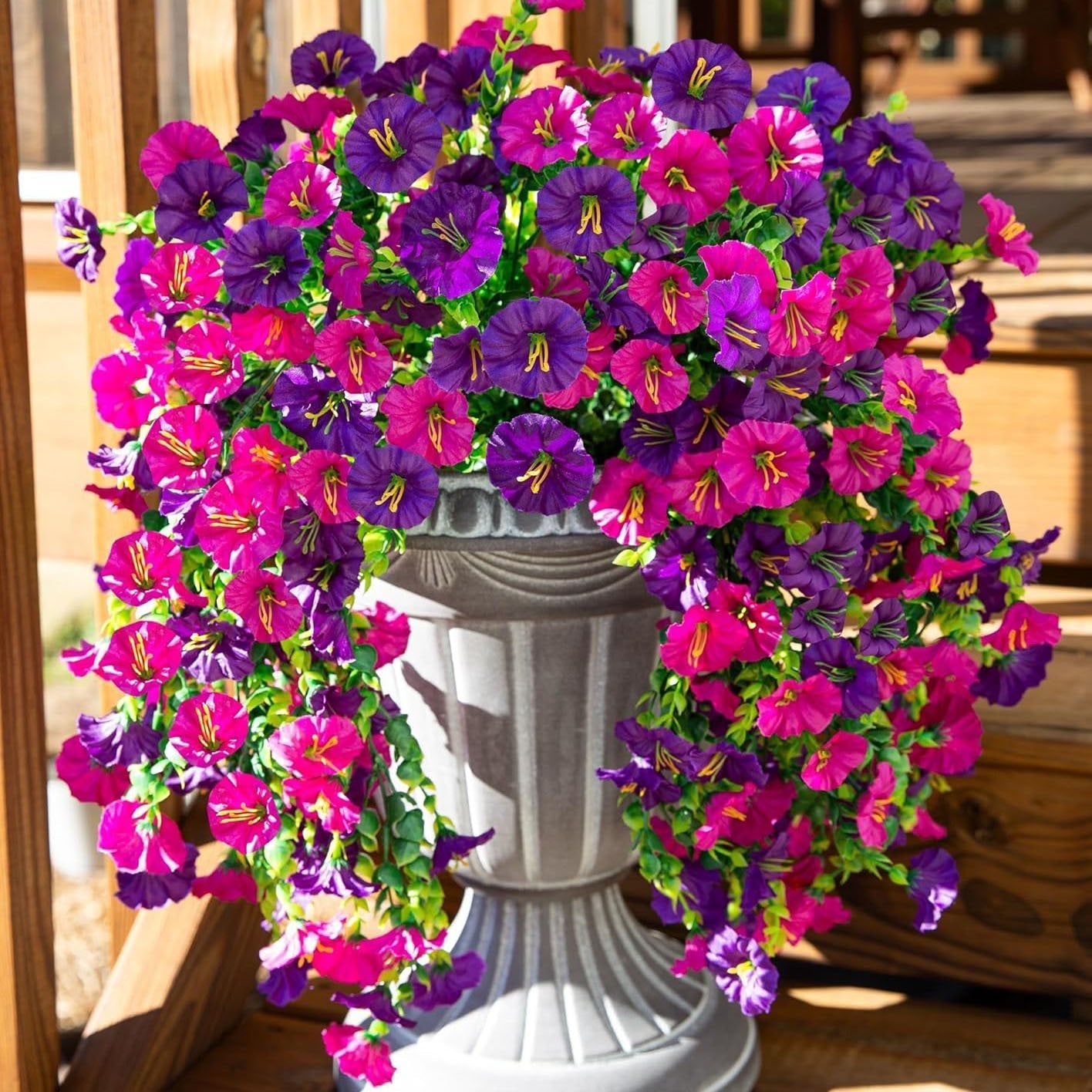 🌺 UV-säteilyä kestävät roikkuvat keinotekoiset kiipeilykasvit 💖