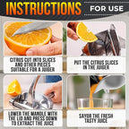 🎁 Kraftig handjuicepress (färsk juice på några sekunder, ingen kladd)