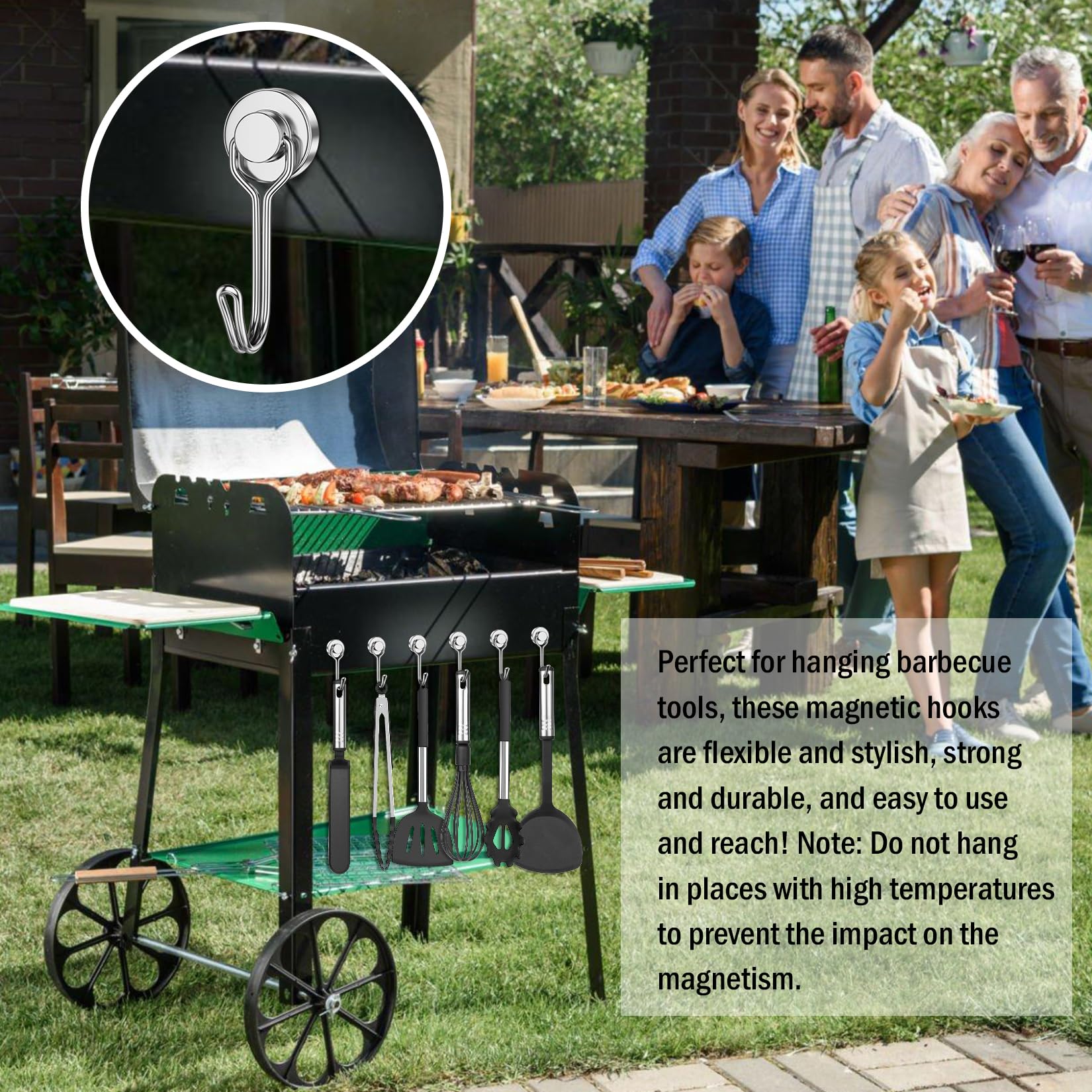 Magneettiset koukut raskaaseen käyttöön