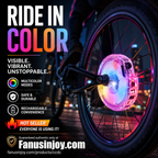 ⏳️Rajoitetun ajan -50 %! 💡🚴‍♀️Pakollinen hankinta pyöräilyharrastajille!🌃Valaise yö 🚴 Värikäs pyörän napavalaisin