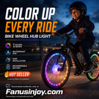 ⏳️Rajoitetun ajan -50 %! 💡🚴‍♀️Pakollinen hankinta pyöräilyharrastajille!🌃Valaise yö 🚴 Värikäs pyörän napavalaisin