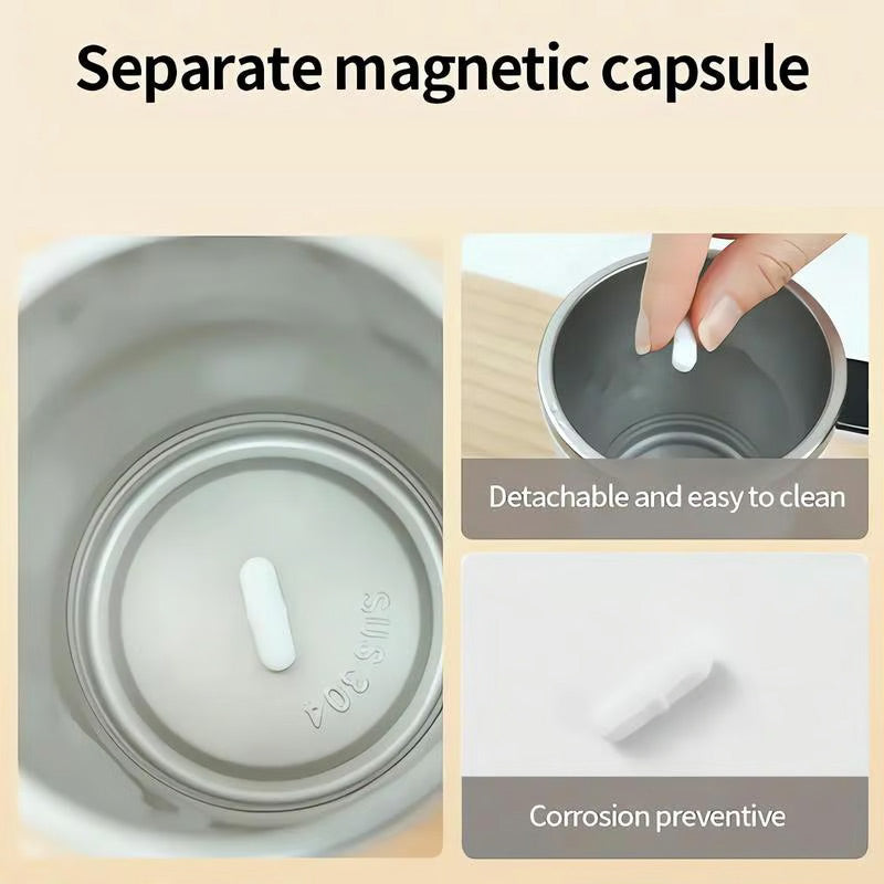 💥☕ Set med uppladdningsbara, automatiska, magnetiska omrörare för kaffe