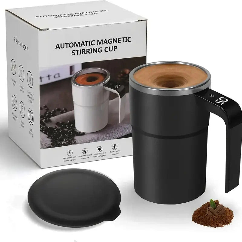 💥☕ Set med uppladdningsbara, automatiska, magnetiska omrörare för kaffe