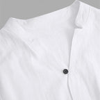 🔥Begrenzte Zeit 50% Rabatt🌿💧 Stylisches zweiteiliges Set für Männer aus Baumwolle und Leinen: Oberteil und Hose