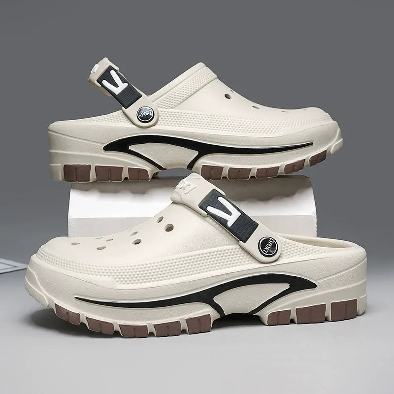 Miesten hengittävät slip-on-sandaalit