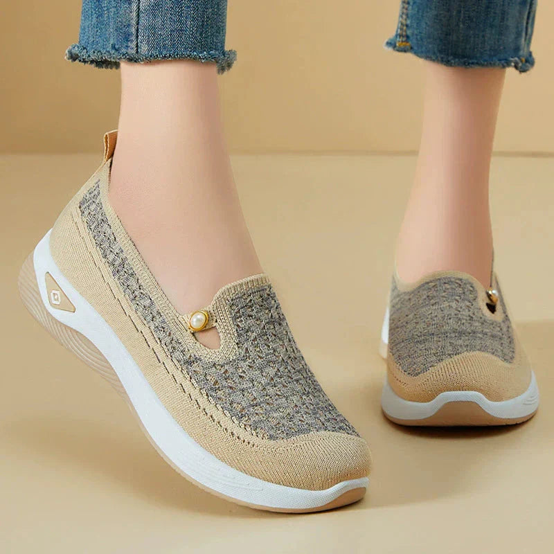 👟 Naisten vapaa-ajan verkkokankaiset urheilukengät - Mukava istuvuus, holvituki