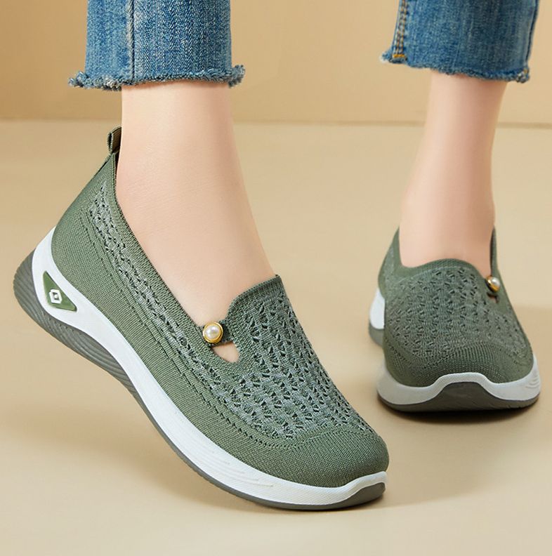 👟 Naisten vapaa-ajan verkkokankaiset urheilukengät - Mukava istuvuus, holvituki