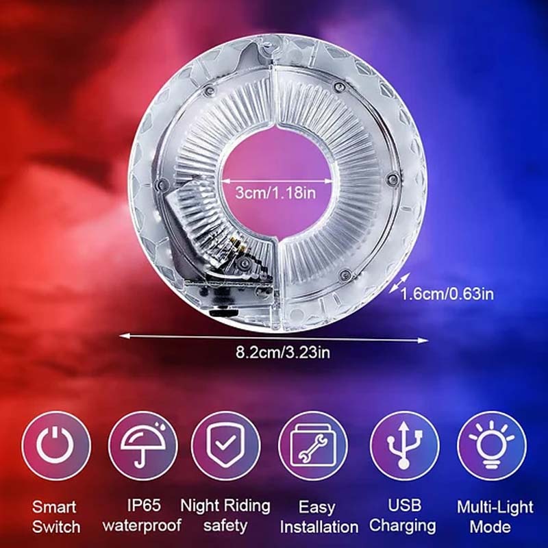 ✨ LED-polkupyörän pyöränvalo yöpyöräilyyn