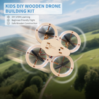 🧩 Tee-se-itse puinen droonirakennussarja 🚁