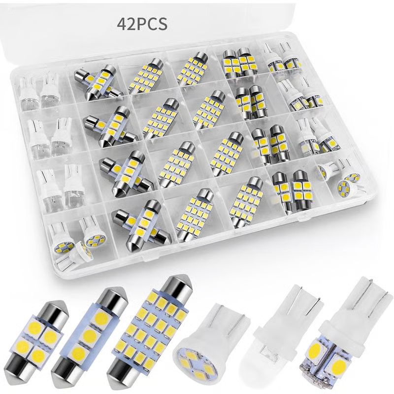 🎁 50% ALENNUS NYT！💥42-osainen erittäin kirkas LED-auton sisävalosarja 🚗✨3 % alennuskuponkikoodi: VAL3