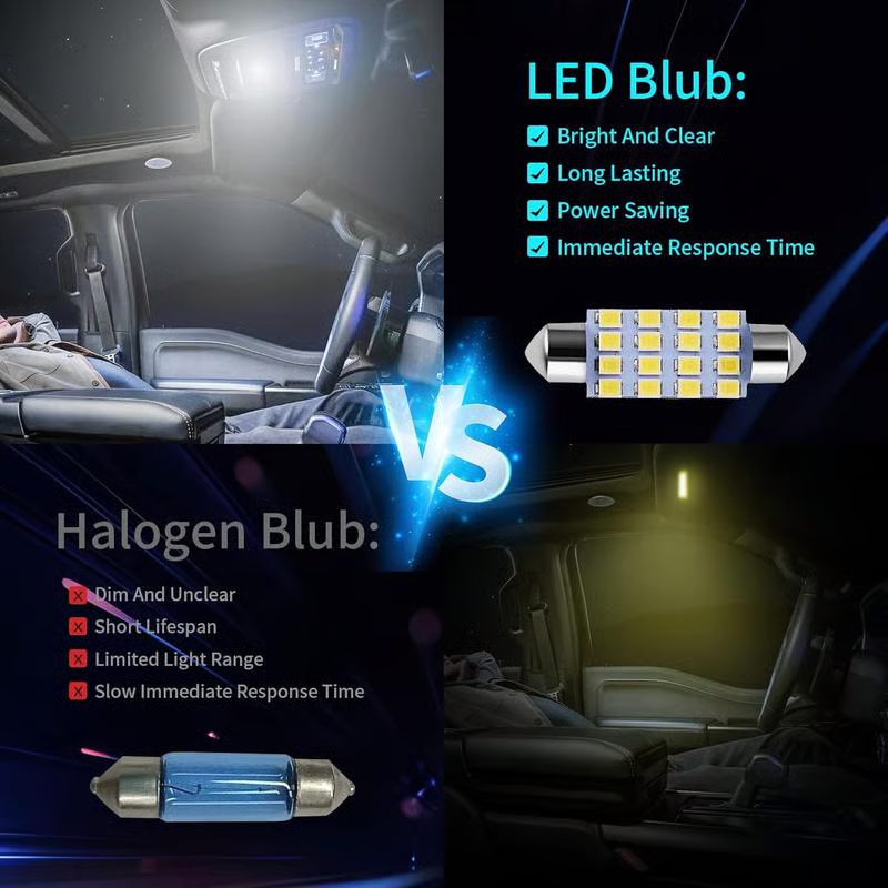 🎁 50% ALENNUS NYT！💥42-osainen erittäin kirkas LED-auton sisävalosarja 🚗✨3 % alennuskuponkikoodi: VAL3
