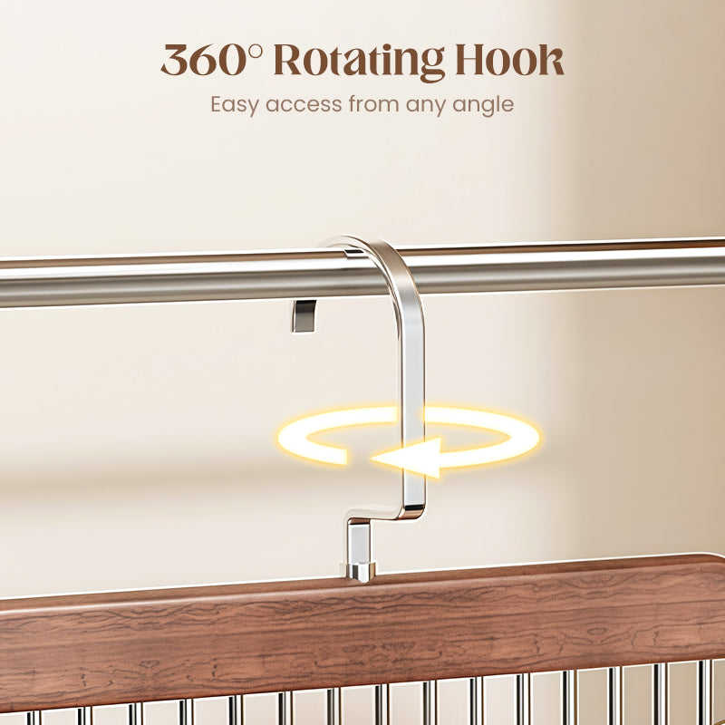 🥳VUODEN 2026 KUUMIN TARJOUS🥳💞YLI 50 000 MYYTY!👵🛋️ -50 %! Pyörivä vaatekoukku – 6 vakaata koukkua, 360° kierto. Vaatteesi ovat aina käden ulottuvilla. Lopeta etsiminen. 🧣🕊️
