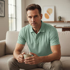Miesten nopeasti kuivuva lyhythihainen T-paita, kaulus