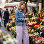 Naisten väljät kesähousut ruudullisilla ruudullisilla materiaaleilla