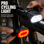 🚲 50 % RABATT NU! 💡 USB-laddningsbart cykelljusset – intensiv ljusstyr – overbores