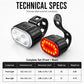🚲 50 % RABATT NU! 💡 USB-laddningsbart cykelljusset – intensiv ljusstyr – overbores