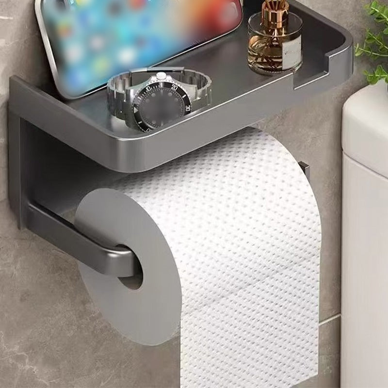 📢📢50% ALE NYT!! ⏰Seinään kiinnitettävä wc-paperiteline säilytyshyllyllä