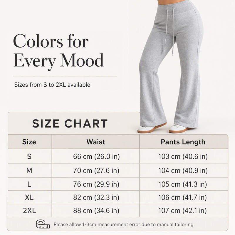 🌸Poikkeuksellinen kampanja: 50 % alennus👖Korkeavyötäröiset levenevät housut naisille✨3 % alennuskuponkikoodi: VAL3