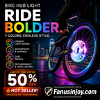 ⏳️Rajoitetun ajan -50 %! 💡🚴‍♀️Pakollinen hankinta pyöräilyharrastajille!🌃Valaise yö 🚴 Värikäs pyörän napavalaisin